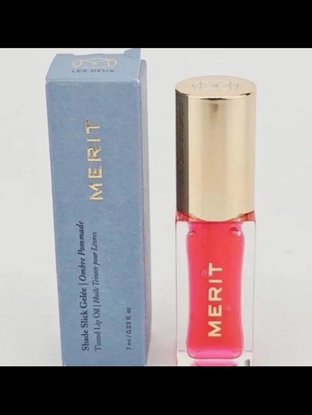 Merit Pink Tinted Lip Oil - Sheer Hydration & Gloss - Les Deux